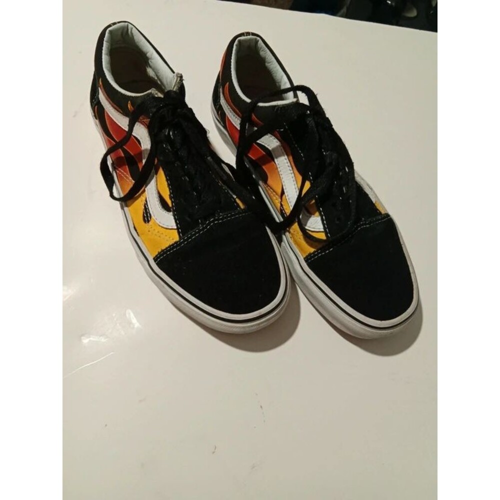 Vans Old Skool Flames Sneakers  Sz 8 Women